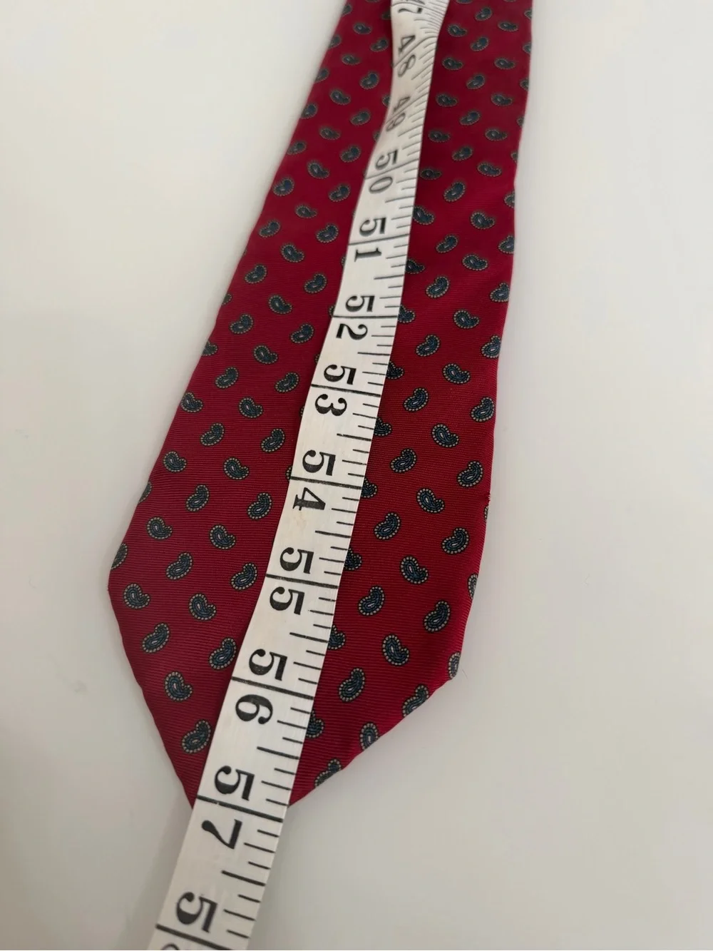 Christian Dior Monsieur Red Silk Tie Made in USA